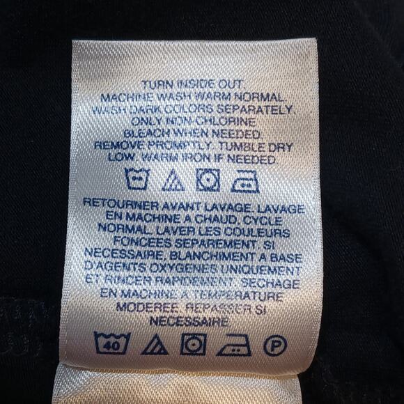 LANDS END Women's Large 14-16 Shaped Fit Turtleneck Stretch Black Cotton Modal - Picture 4 of 5